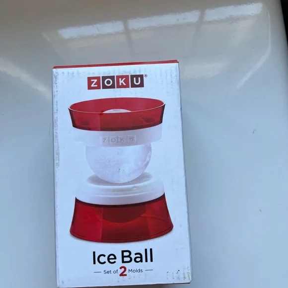 Zoku Red Ice Ball Molds - Picture 4 of 5